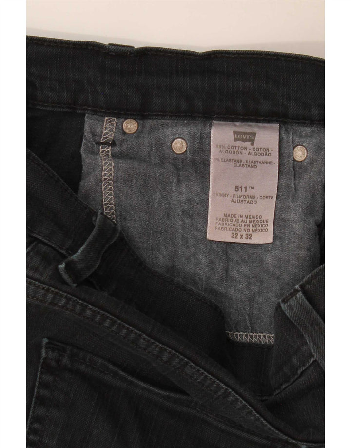 Blugi Levi's 511 Slim pentru bărbați W32 L30 bumbac negru