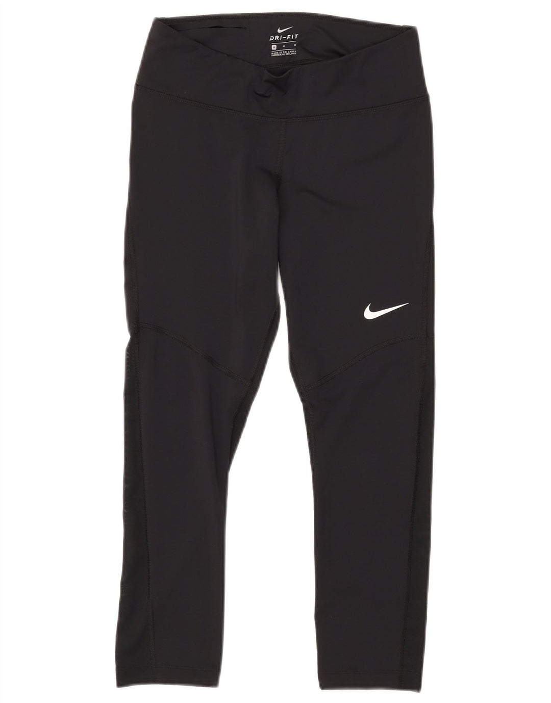 Leggings Dri Fit NIKE pentru femei UK 12 Poliester mediu negru