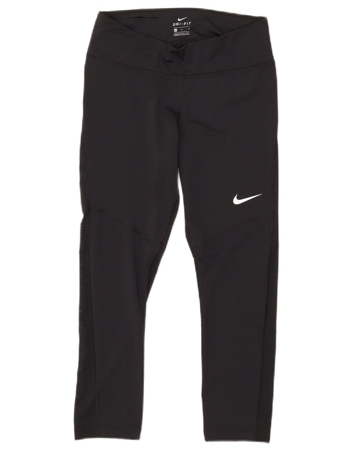 Leggings Dri Fit NIKE pentru femei UK 12 Poliester mediu negru