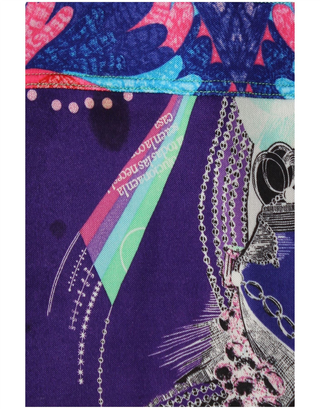 CUSTO BARCELONA Rochie A-Line cu model abstract pentru femei UK 4 XS Violet