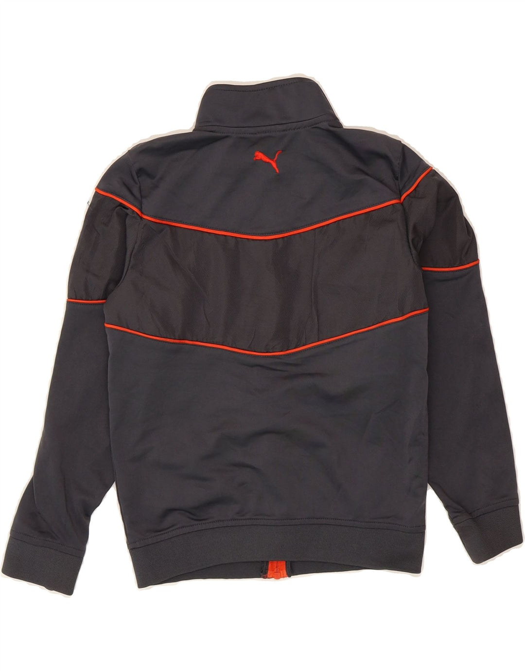 PUMA Boys Tracksuit Top Jacket 7-8 Years Grey Polyester Vintage Puma and Second-Hand Puma from Messina Hembry 