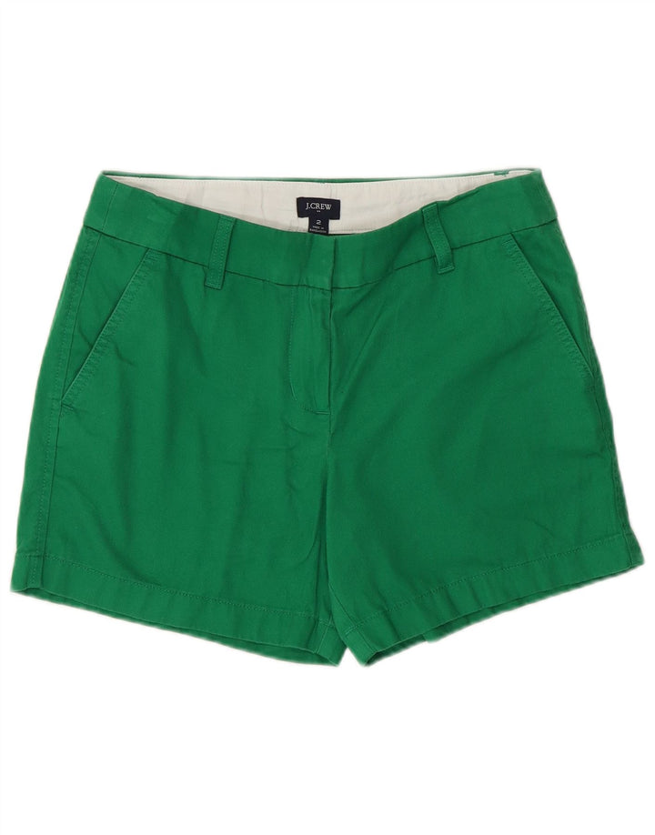 Pantaloni scurti chino pentru femei J. CREW US 2 XS W28 bumbac verde