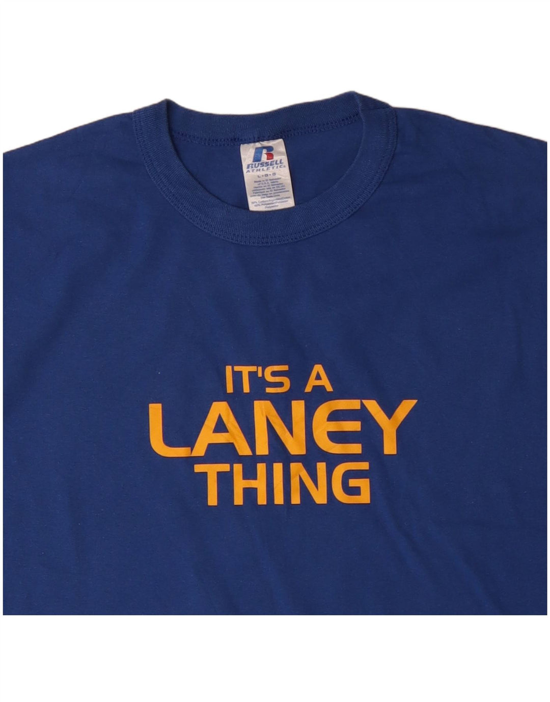 RUSSELL ATHLETIC Tricou grafic pentru bărbați Top mare din bumbac albastru