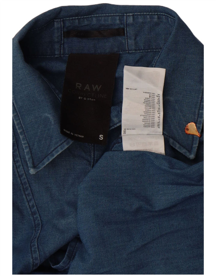 Cămașă pentru bărbați G-Star Bumbac albastru mic