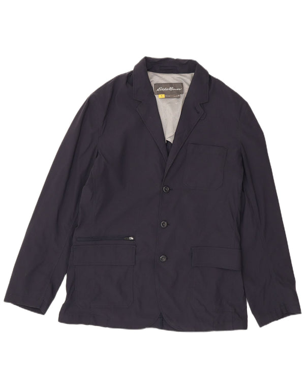 EDDIE BAUER Jachetă pentru bărbați cu 3 nasturi, UK 40, mare, nailon bleumarin