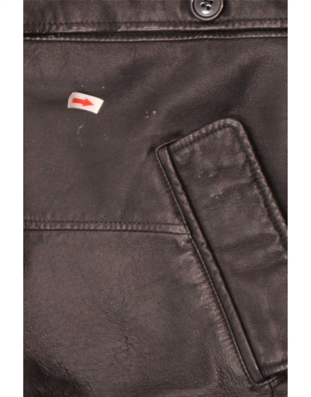 Jachetă de piele vintage pentru bărbați UK 40 Large Black