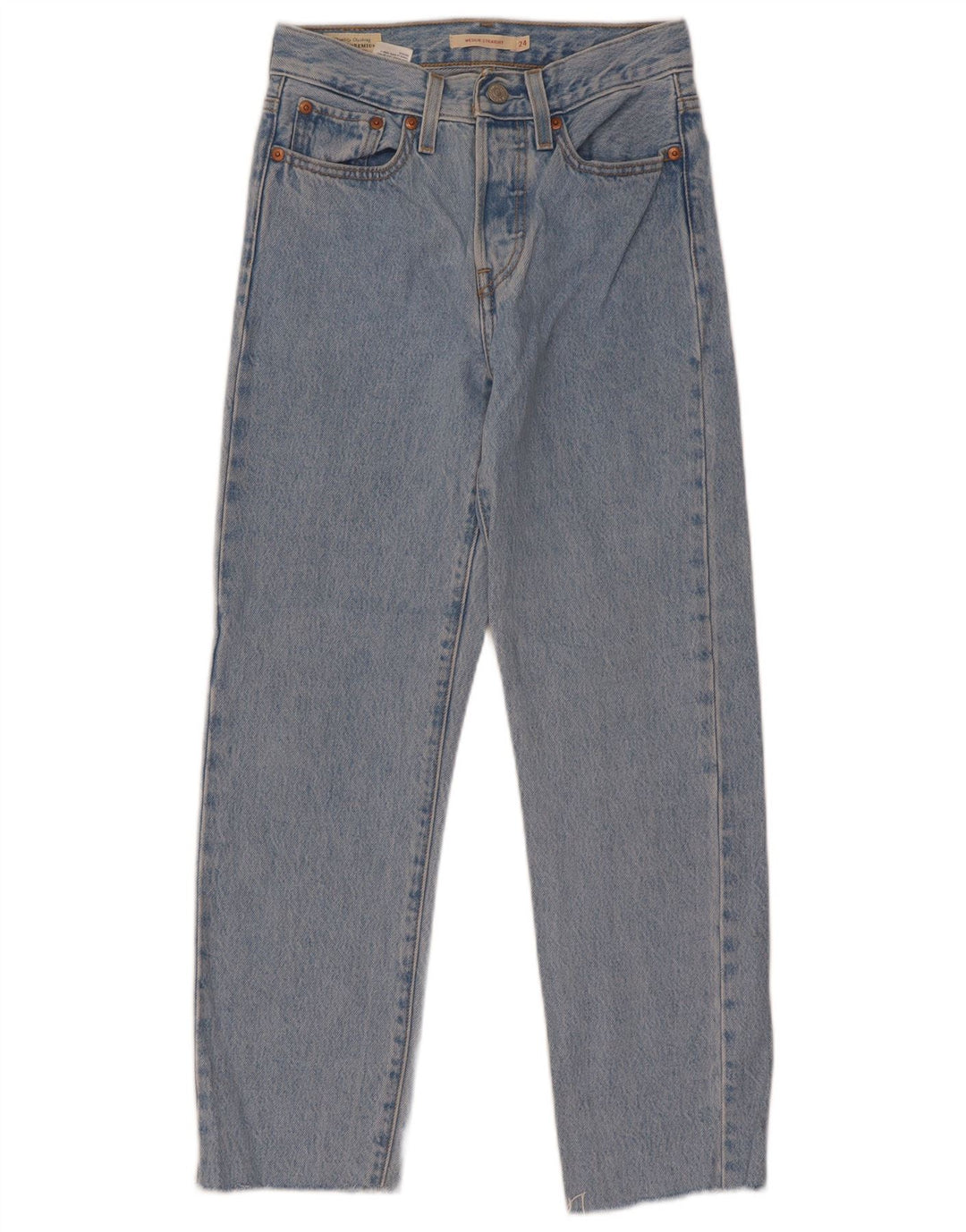 Blugi drepti pentru femei Levi's W24 L28 Bumbac albastru