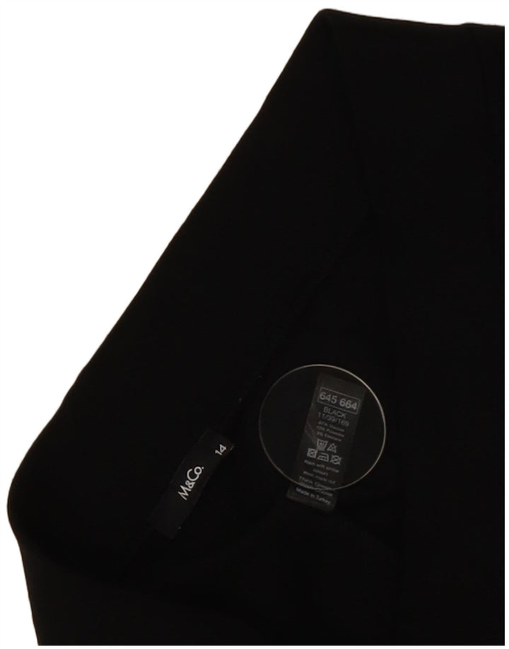 Leggings pentru femei M&Co UK 14 Medium Black Viscose