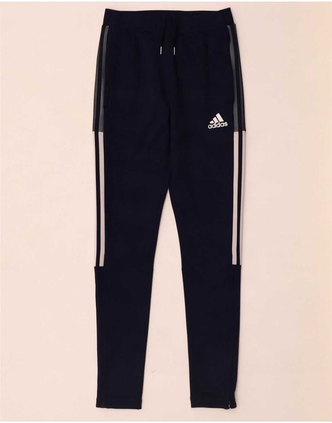 Pantaloni de trening Adidas pentru femei UK 10 Poliester bleumarin mic