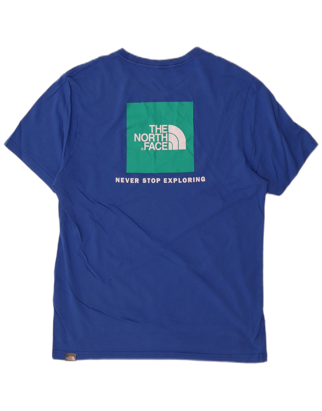 Tricou grafic pentru bărbați The North Face Top din bumbac albastru mediu