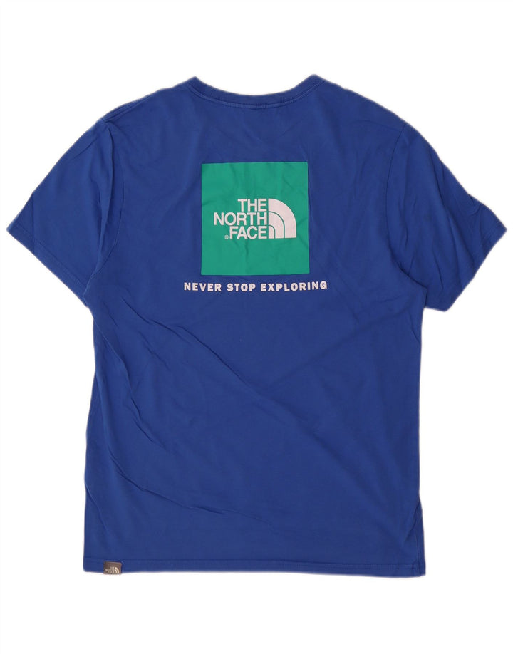 Tricou grafic pentru bărbați The North Face Top din bumbac albastru mediu
