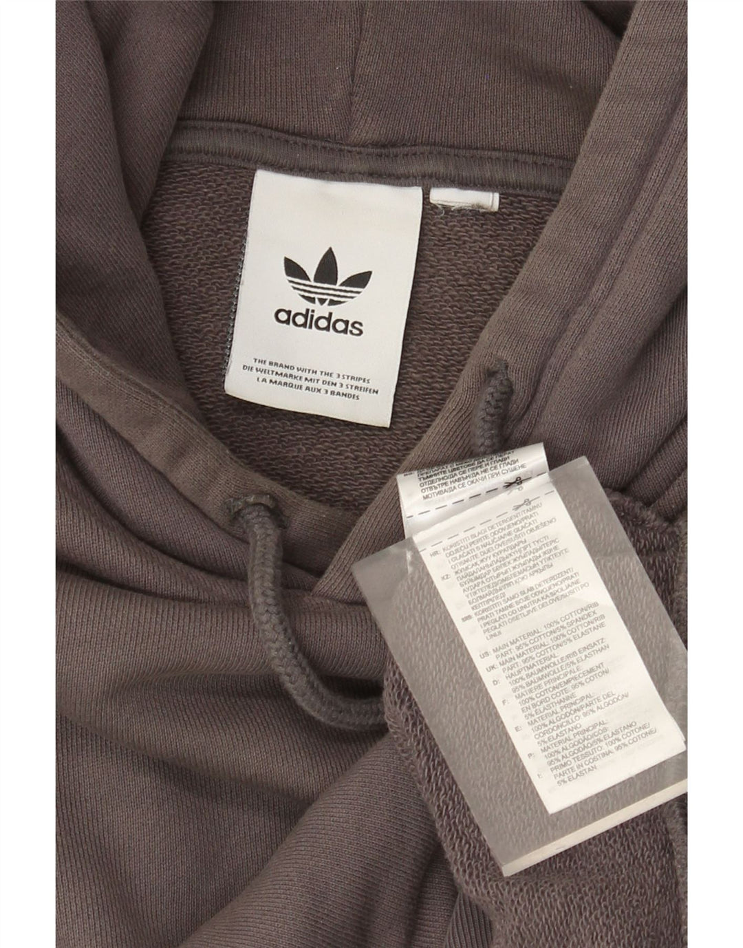 Pulover Adidas pentru bărbați, bumbac, gri mediu