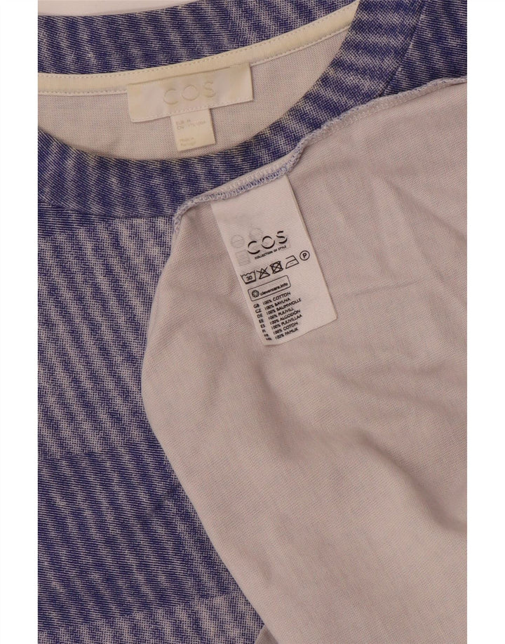 Tricou pentru bărbați Cos Top Medium Blue Check Bumbac