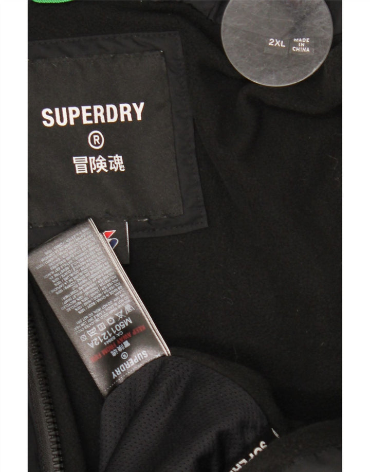 Jachetă căptușită pentru bărbați Superdry UK 44 2XL Poliester negru