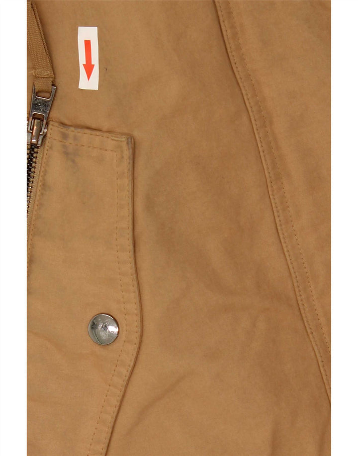 Jachetă parka cu glugă pentru femei Zara UK 6 XS poliester bej