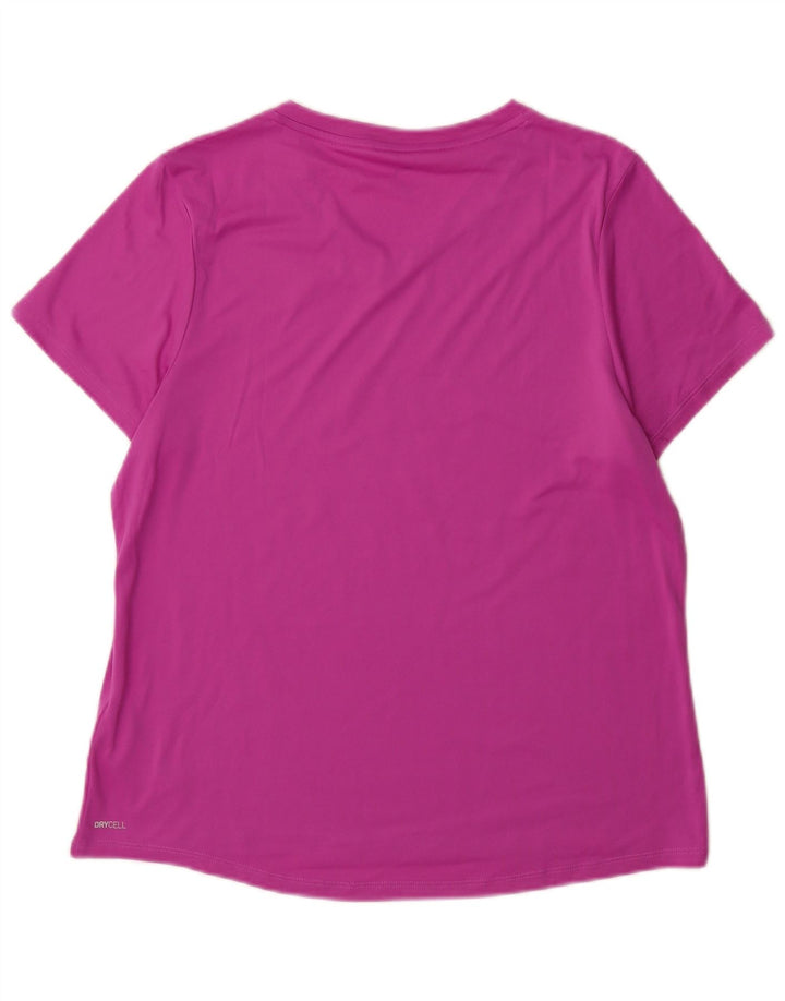 Tricou Puma Femei Top UK 16 Large Pink Poliester