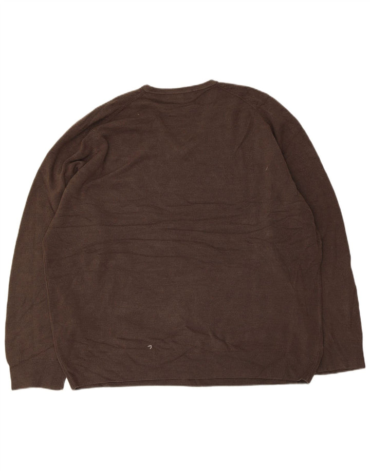 Pulover pentru bărbați Marks & Spencer, cu decolteu în V, 2XL, gri acrilic