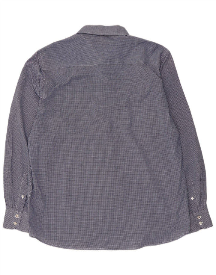 Cămașă pentru bărbați PIERRE CARDIN, cu o formă regulată, 2XL, poliester vichy albastru
