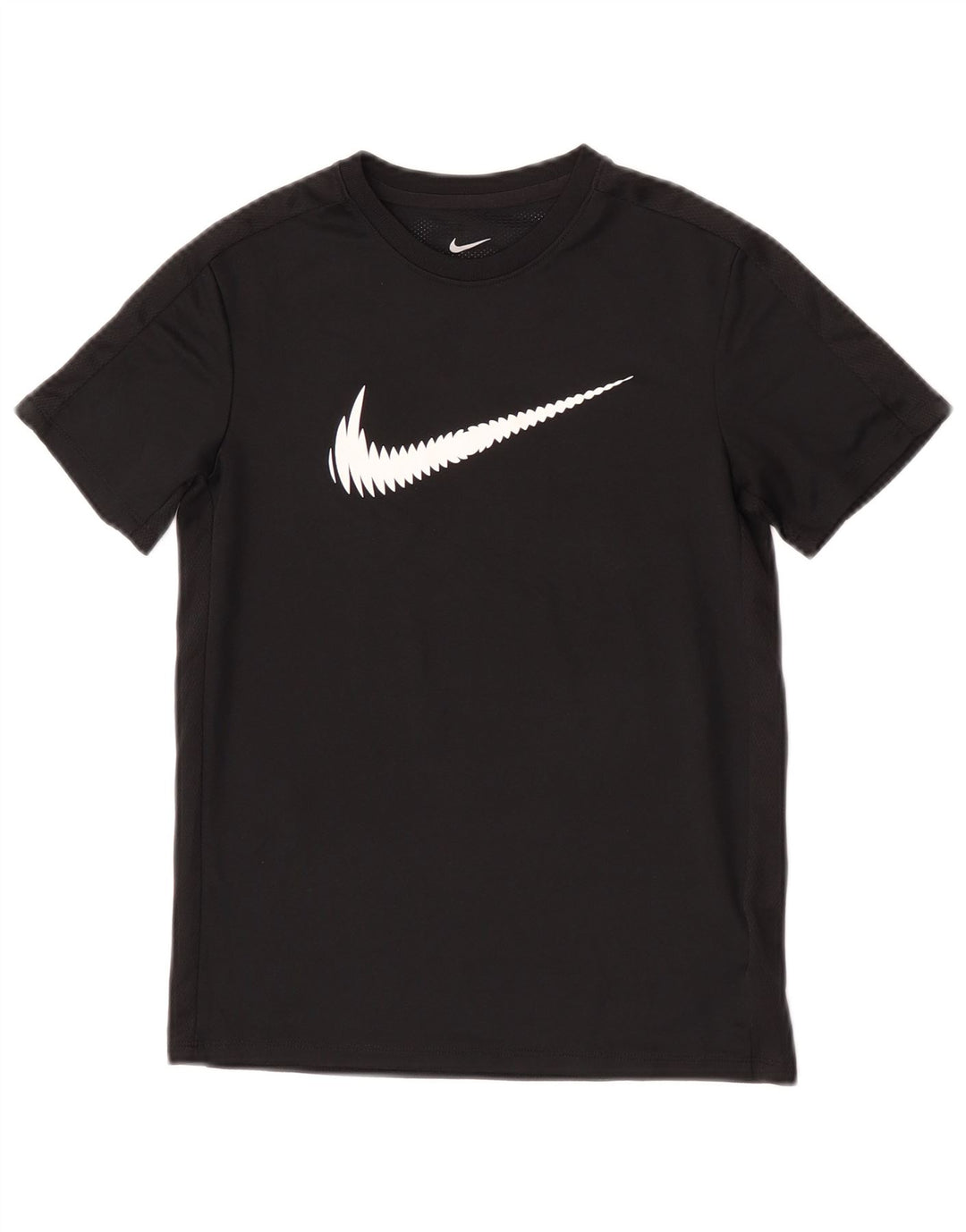 Tricou grafic Nike Dri Fit pentru băieți Top 10-11 ani Poliester mediu negru