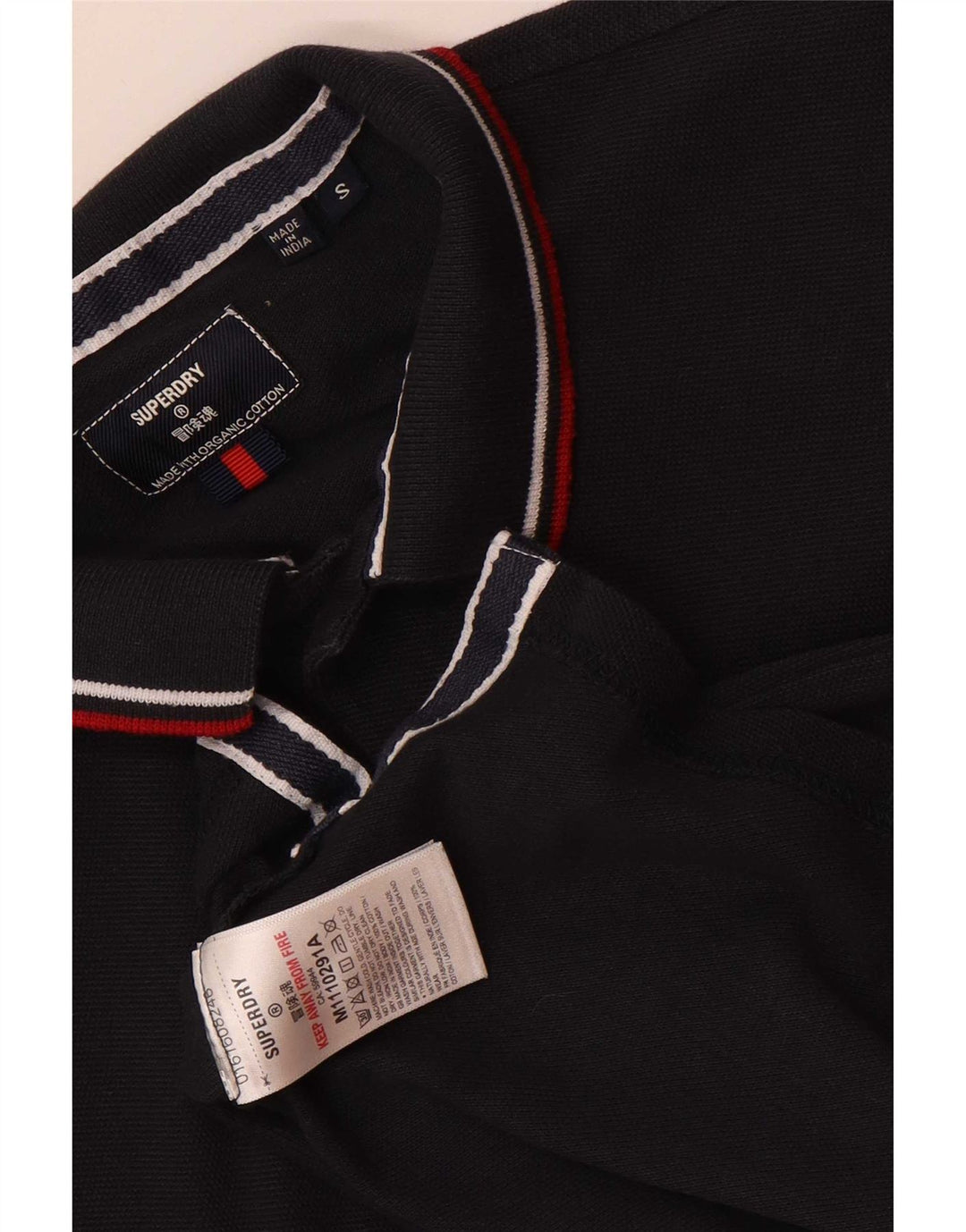 Cămașă polo Superdry pentru bărbați, cu formă normală, din bumbac, albastru bleumarin