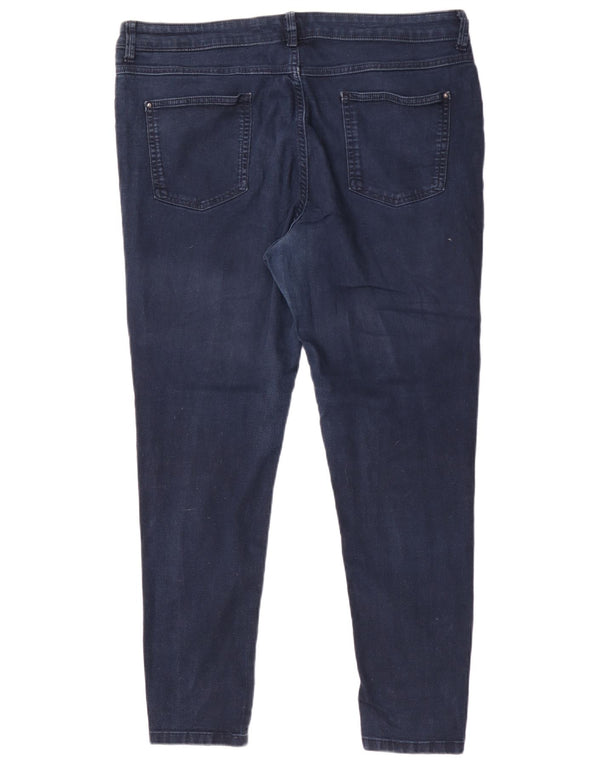 Marks & Spencer Womens Jegging Jeans UK 18 XL W38 L27 Navy Blue Cotton
