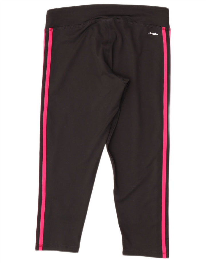 Leggings Adidas Climalite Capri pentru femei UK 12/14 Poliester mediu negru