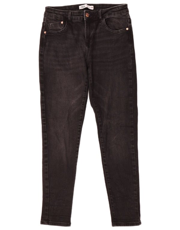 Blugi skinny pentru femei Zara EU 40 Medium W30 L28 Bumbac negru