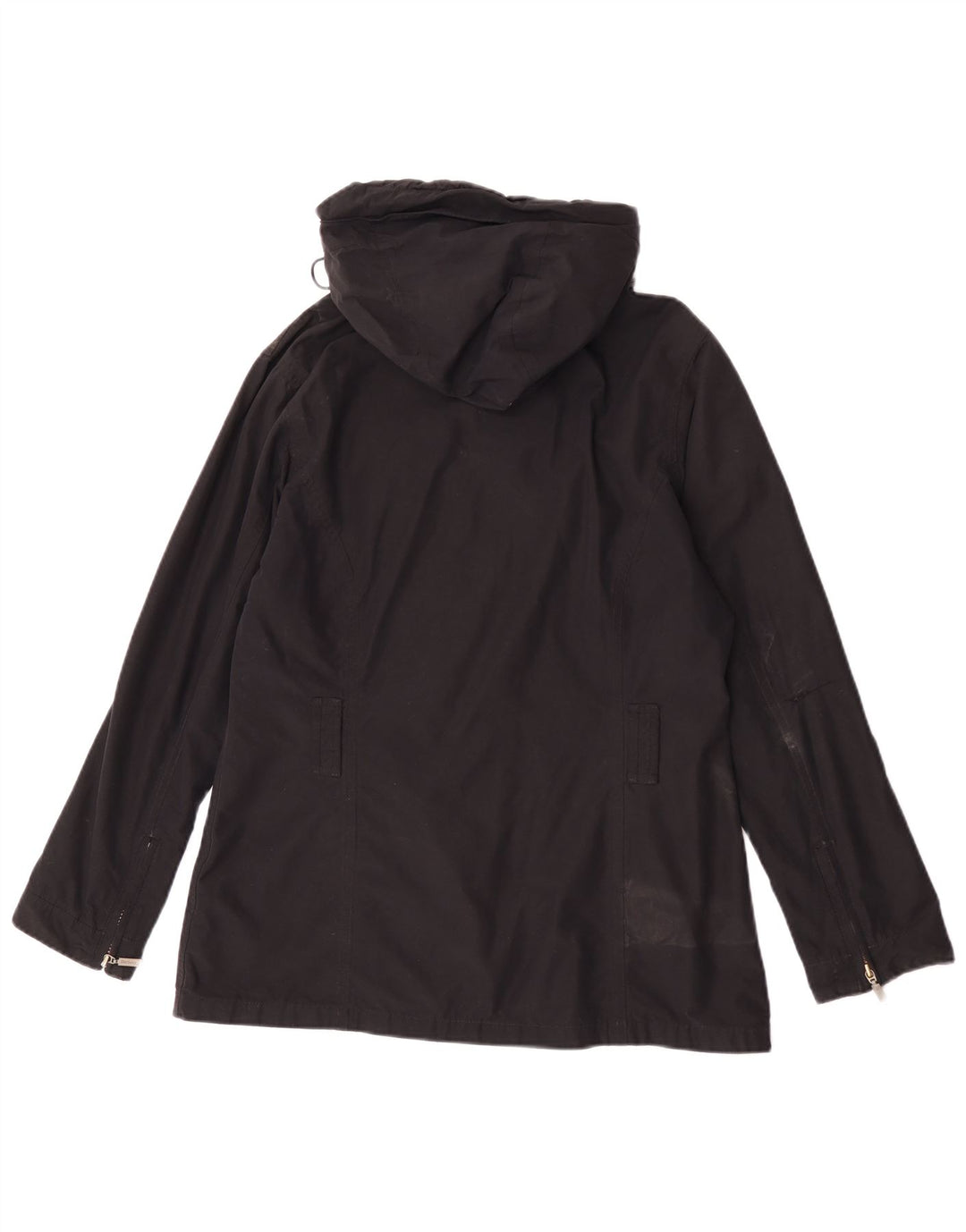 Jachetă de ploaie cu glugă Barbour pentru femei UK 14, mare, negru, bumbac