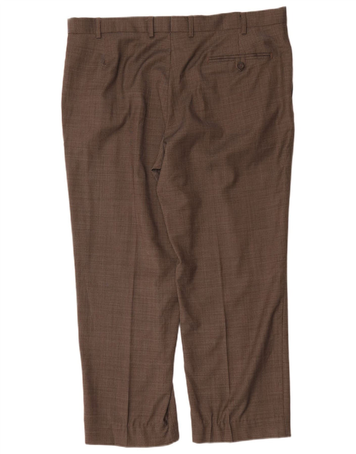 Marks & Spencer Pantaloni drepți pentru bărbați L38 L29 Lână maro