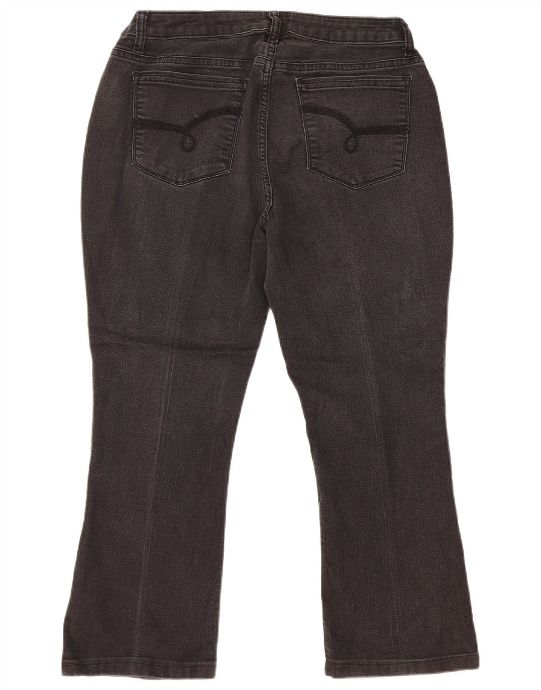 Blugi tăiați LEE Riders pentru femei cu talie medie cu talie medie US 14 XL W32 L24 Negri