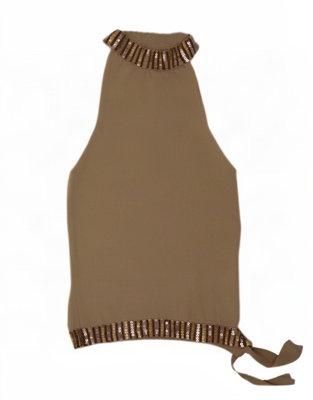 Top Halter pentru femei Zara UK 12 Medium Grey Rayon