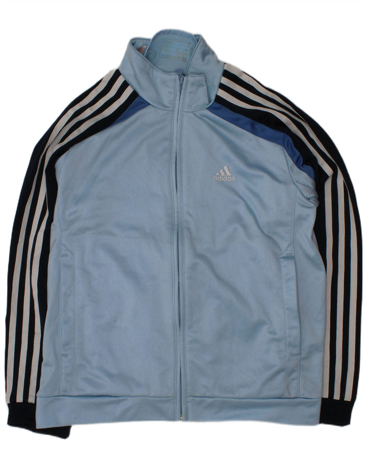 Jachetă de trening ADIDAS pentru băieți, 11-12 ani, poliester color bloc albastru