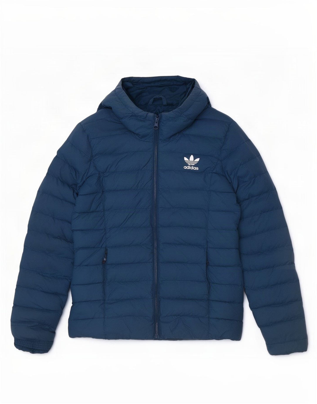 Jachetă căptușită cu glugă Adidas pentru femei UK 10 Small Navy Blue Marine