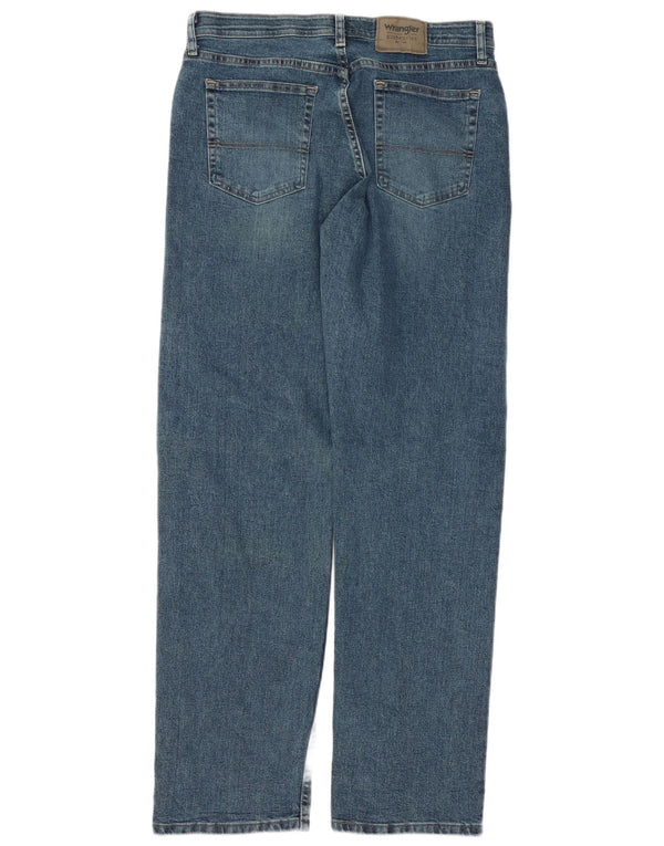 Blugi drepti pentru bărbați Wrangler W32 L34 Bumbac albastru