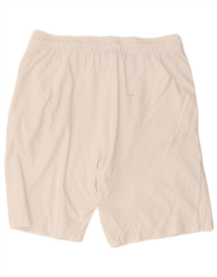 Pantaloni scurți sport Lotto pentru bărbați, mari, alb, din bumbac