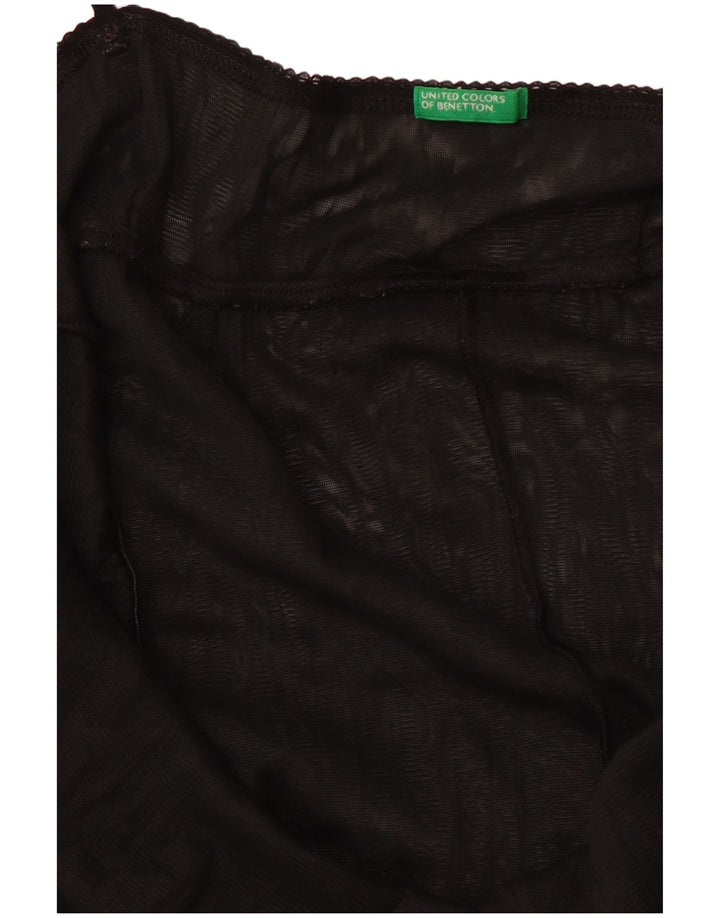 BENETTON Cami Top pentru femei UK 12 Medium Black