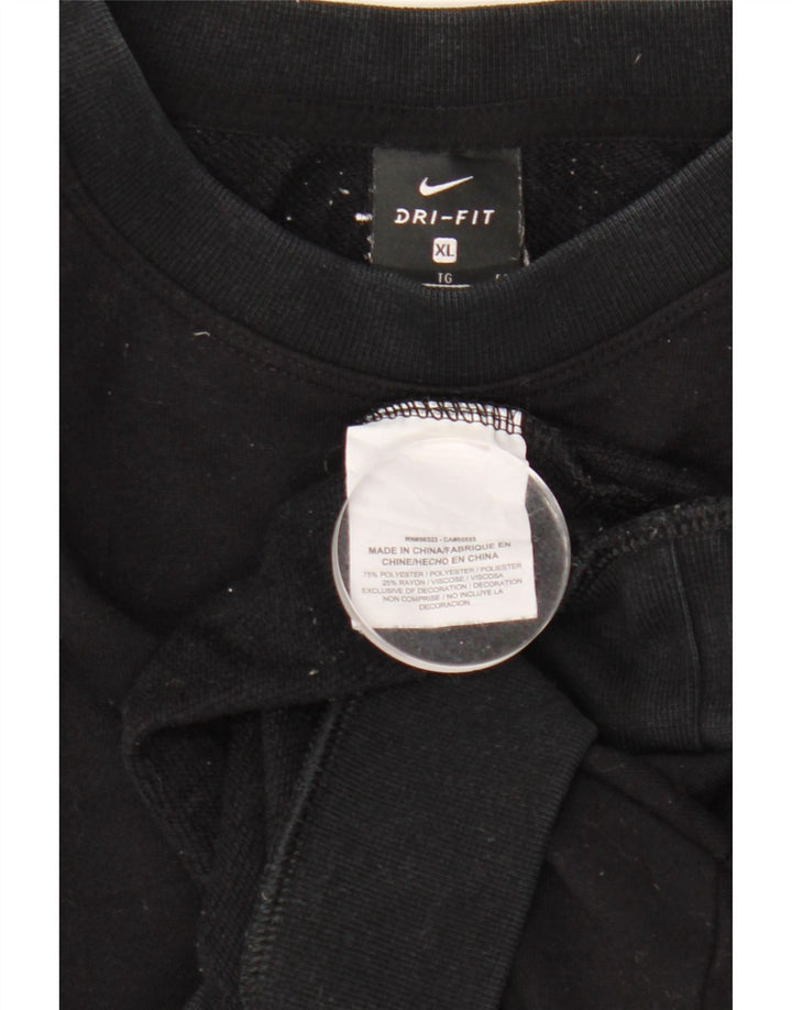 Pulover de hanorac supradimensionat pentru femei Nike UK 18 XL Poliester negru