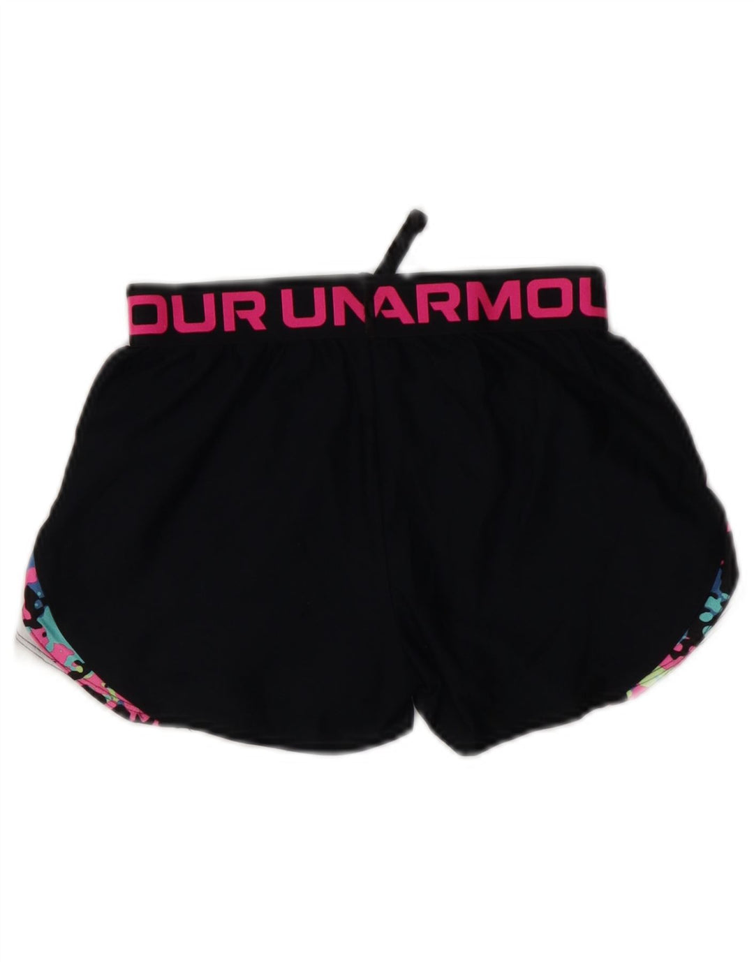 Pantaloni scurți sport grafic pentru fete UNDER ARMOUR Heat Gear 9-10 ani, mediu negru