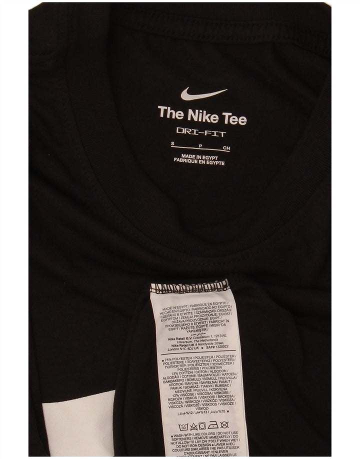 Tricou grafic NIKE Dri Fit pentru bărbați Top mic poliester negru