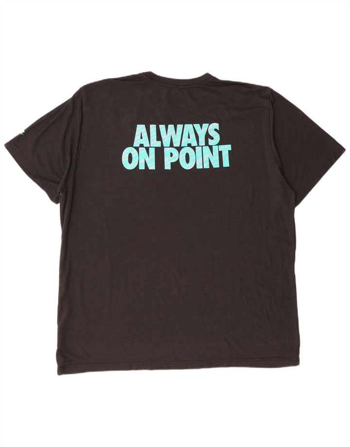 Tricou grafic pentru bărbați Nike Regular Fit Top 2XL Poliester negru