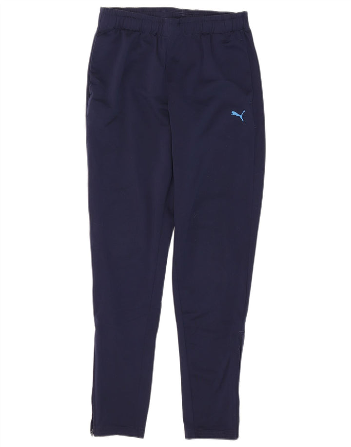 Pantaloni de trening Puma pentru baieti 11-12 ani bleumarin
