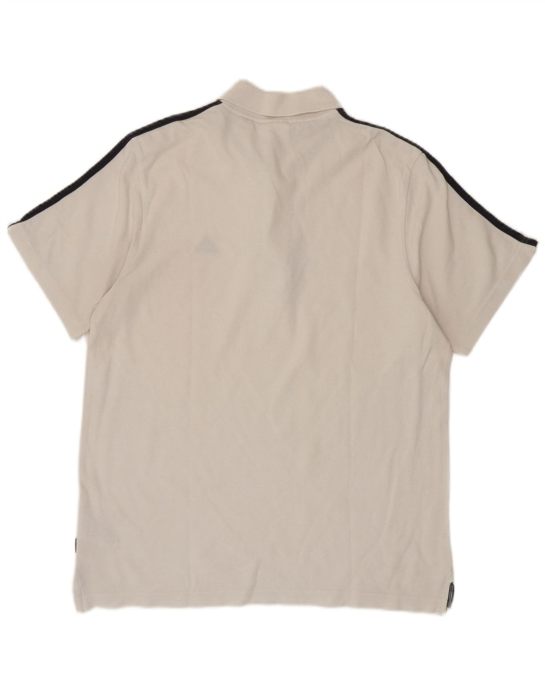 Tricou polo Adidas pentru bărbați, bumbac alb mediu