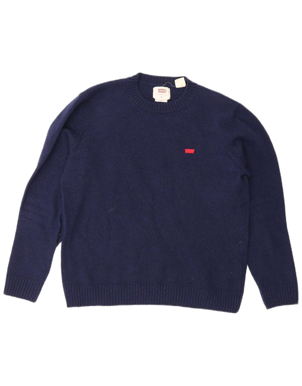 Pulover Levi's pentru femei, cu tăiere standard, cu decolteu triplu, UK 14 Medium Bleumarin