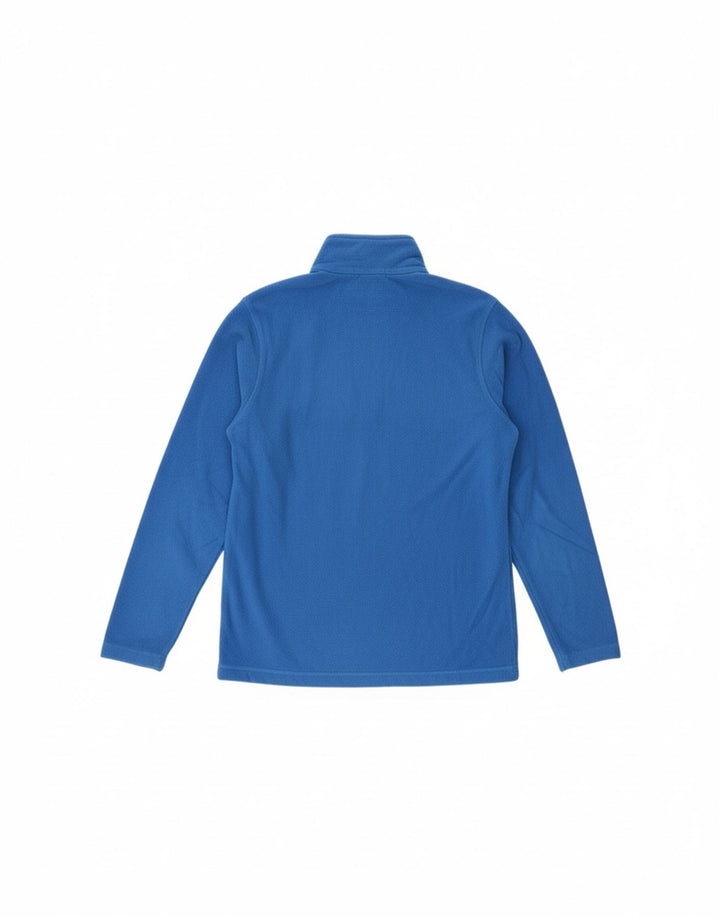 DIADORA Mens Zip Neck Fleece Jumper Small Blue Polyester Vintage Diadora and Second-Hand Diadora from Messina Hembry 