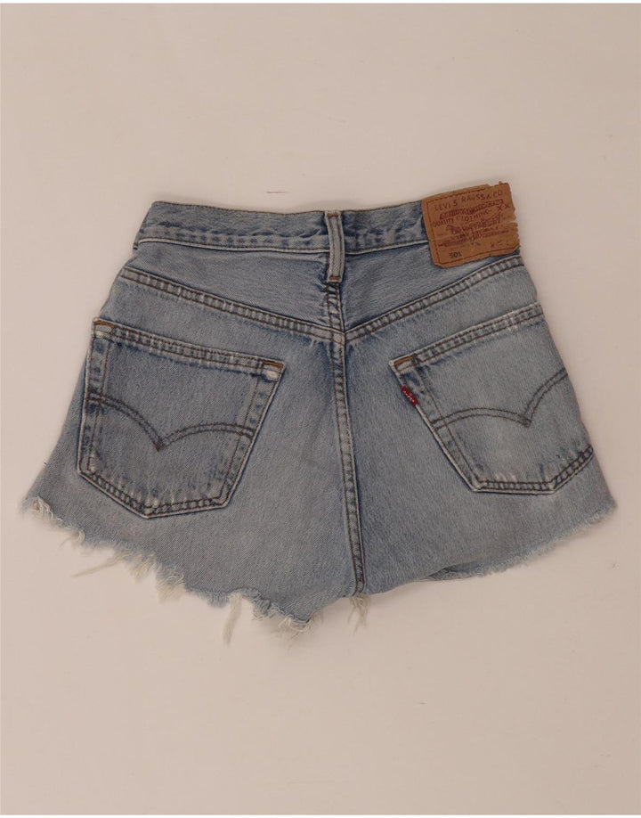 Pantaloni caldi cu talie înaltă Levi's 501 Denim W24 XS Albastru