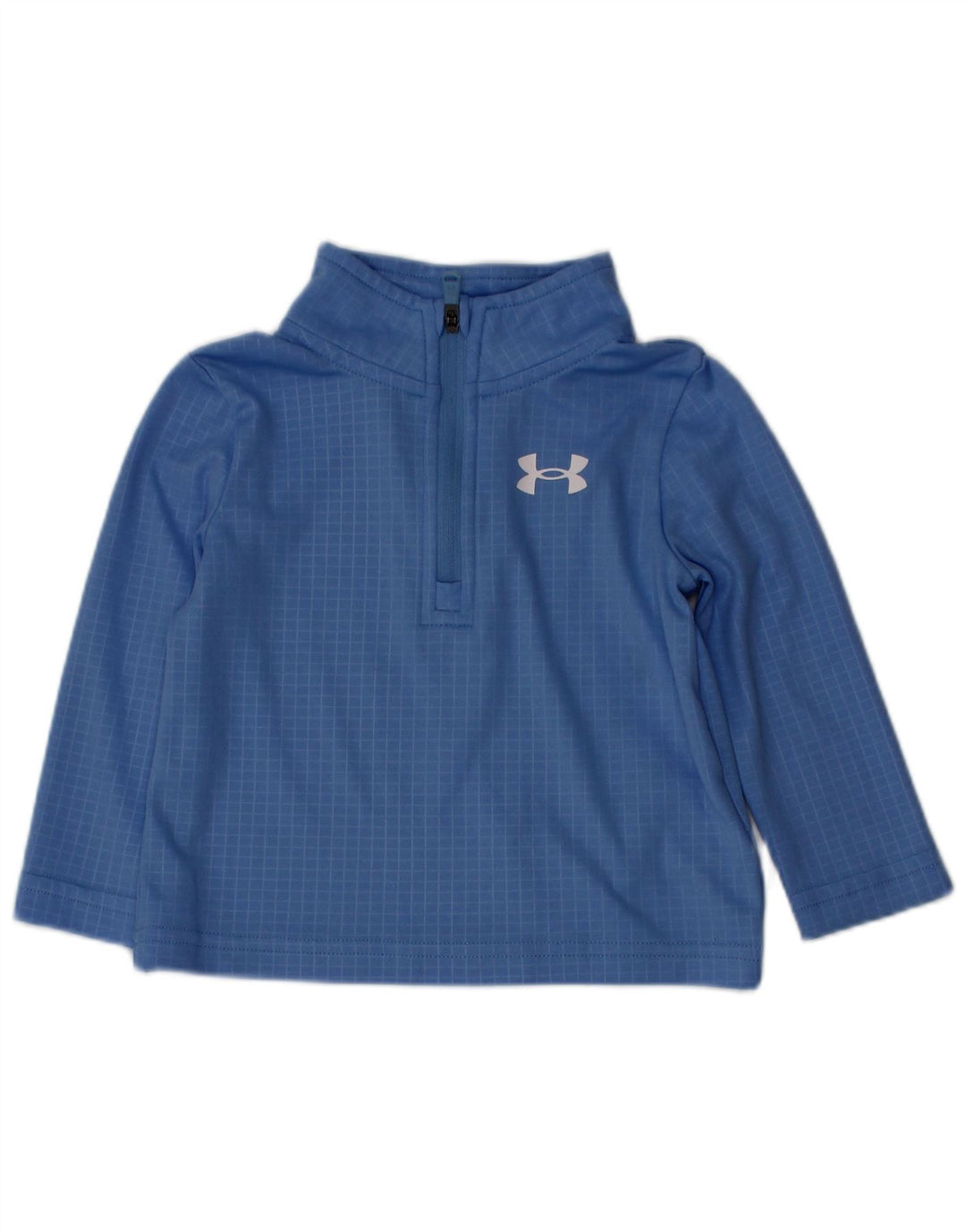 Trening Under Armour pentru bebelusi Pullover Top 6-9 luni Blue Gingham
