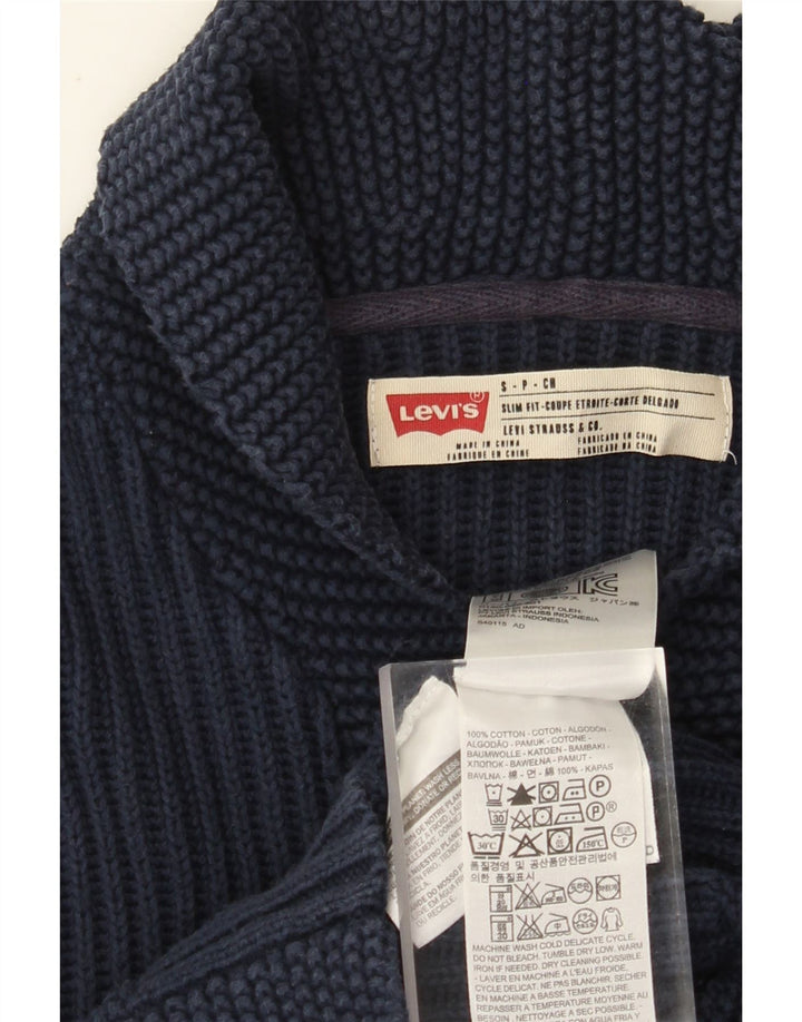 Pulover cardigan pentru bărbați Levi's Slim Fit Bumbac bleumarin mic