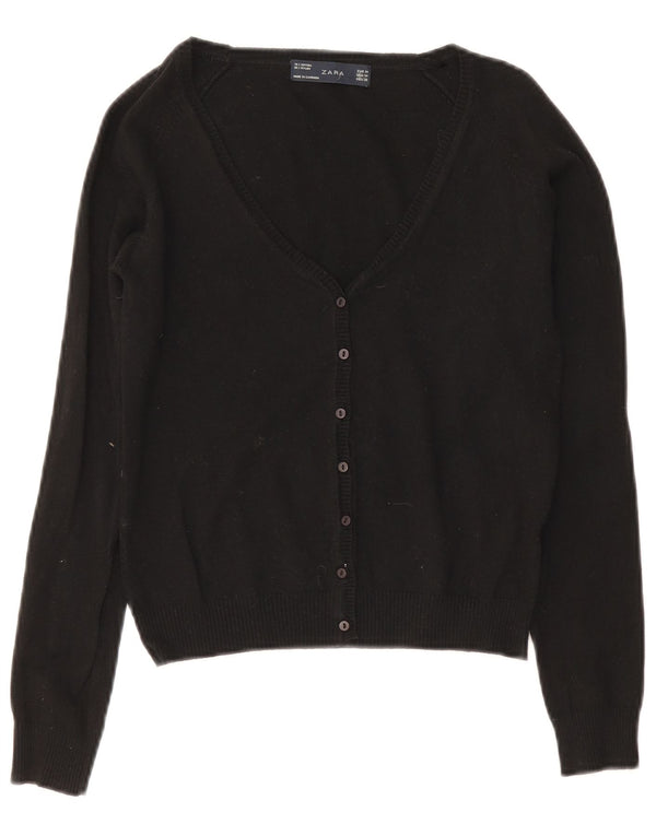 Pulover Bolero pentru Damă Zara UK 12 Medium Negru Bumbac