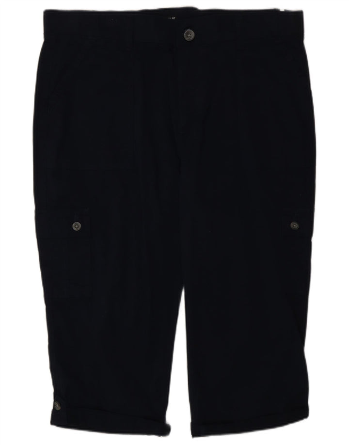 Pantaloni cargo Capri pentru femei Lee US 16 2XL W38 L19 bleumarin Bumbac