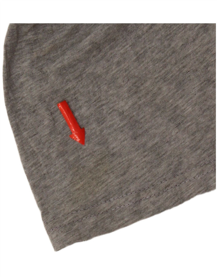 Tricou grafic Quiksilver pentru bărbați, cu croială normală, top, bumbac, gri mediu